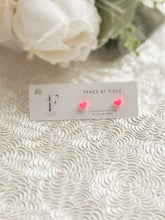 Load image into Gallery viewer, Neon Pink Heart Stud