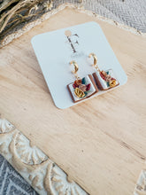 Load image into Gallery viewer, Micro Floral Open Book Dangle